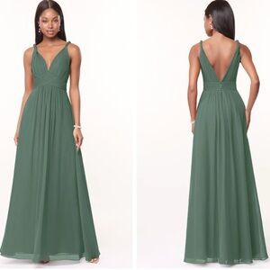 Azazie Forest Green Maxi Dress